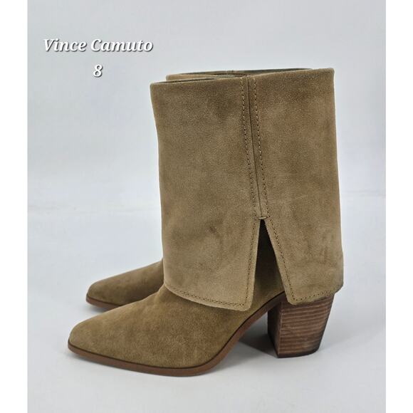 Vince Camuto Alolison Suede Boots – Size 8M / 39 - Western Style - Picture 1 of 11
